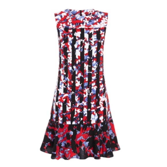 Peter Pilotto For Target Red Blue Drop Waist Dress - Picture 5 of 13